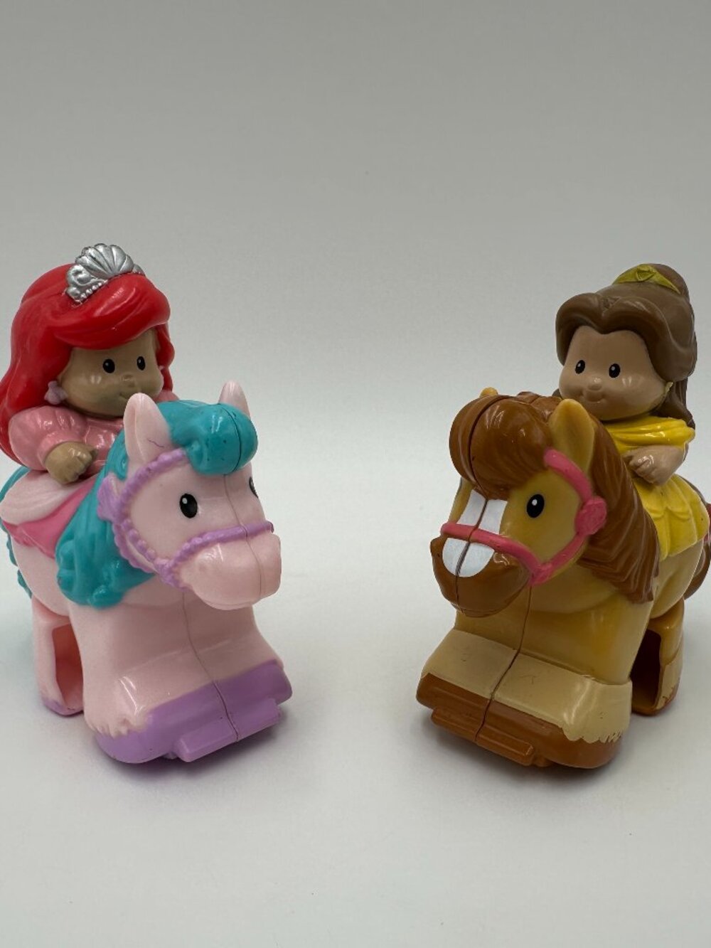 Little People Klip Klop Disney Princesses Ariel and Belle Figures